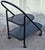 Postmodern Postmodern Metal Serving Trolley in Black Lacquered Metal, 1980s For Sale - Image 3 of 8