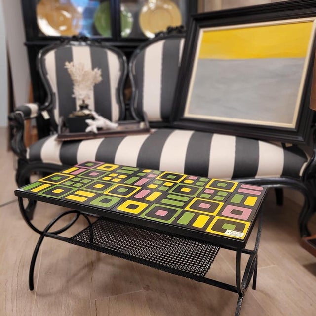 Coffee Table in Vallauris Ceramic from Roger Capron, 1960s For Sale - Image 3 of 18