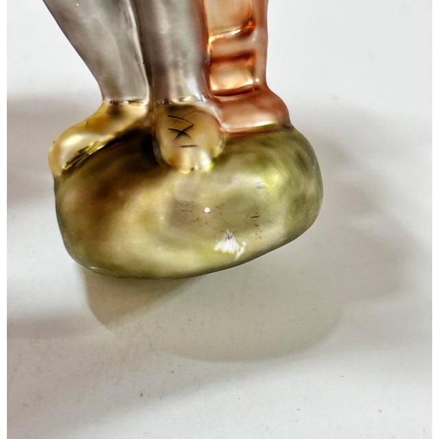 Vintage Female Golfer Glass Christmas Ornament – Made in Poland For Sale - Image 9 of 9