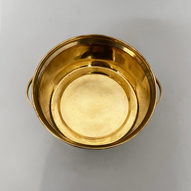 Mid-Century Modern Italian Brass and Glass Tableware Set by Gabriella Crespi, 1950s, Set of 2 For Sale - Image 15 of 18