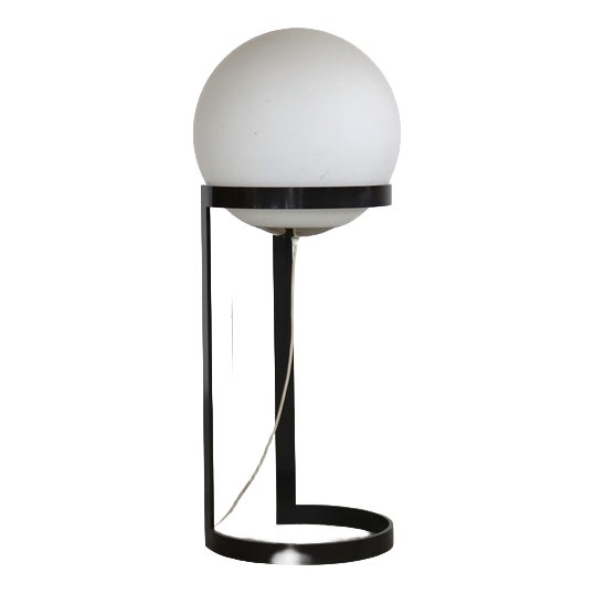Vintage Floor Lamp with Globe, 1980s For Sale