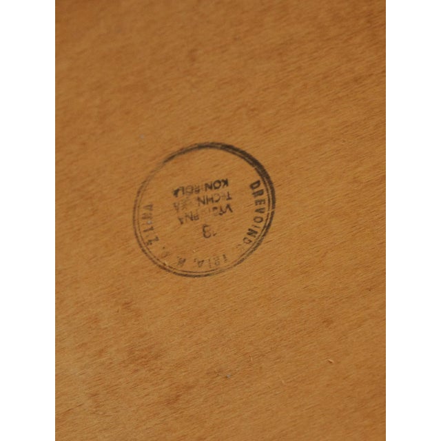 French Style Turquoise Bench, 1970s For Sale - Image 5 of 12