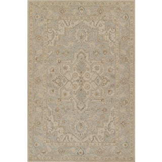 Momeni Pasha Light Blue Hand Tufted Area Rug 8' X 10' For Sale