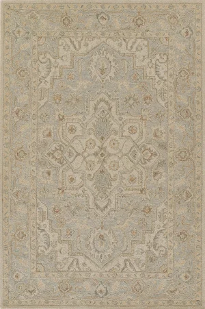 Momeni Pasha Light Blue Hand Tufted Area Rug 8' X 10'