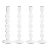 Salerno Glass Taper Candle Holders, Set of 4 For Sale