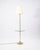 Laurel Lamp Company Vintage Laurel Lamp Company Brass and Round Glass Mid Century Modern Lamp Table For Sale - Image 4 of 6