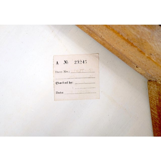 White Bamboo Base Square White Lime Stone Top Mid-Century Modern Coffee Table For Sale - Image 8 of 9