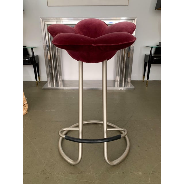 1990s Soshun Flower Bar Stools by Masanori Umeda for EdraS et of 4