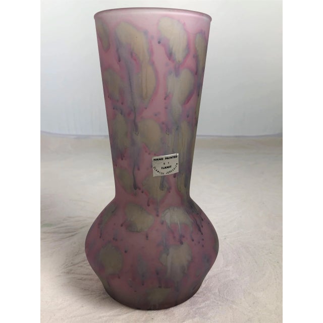 1950s Ilanit Hand Painted Vase For Sale In Sacramento - Image 6 of 6