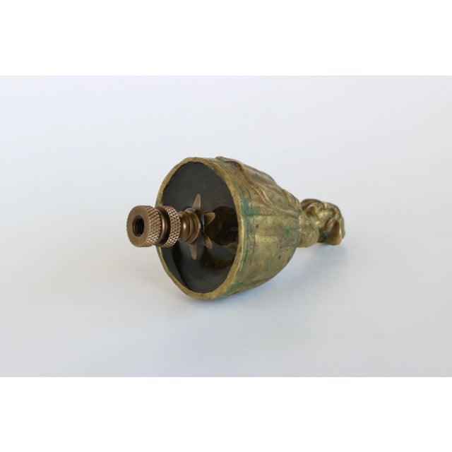 Victorian Lady Brass Lamp Finial For Sale In Madison - Image 6 of 6