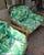 Pair Bamboo Arm Chairs in Tropical Banana Leaves Upholstery For Sale - Image 4 of 4