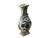 Asian Small Distressed Finish Pear Shape Blue White Graphic Porcelain Vase For Sale - Image 3 of 7