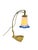 Art Nouveau table lamp made of Brass, with a lampshade of Paté de Verre (Glass Paste). Very nice elegant design, made in...