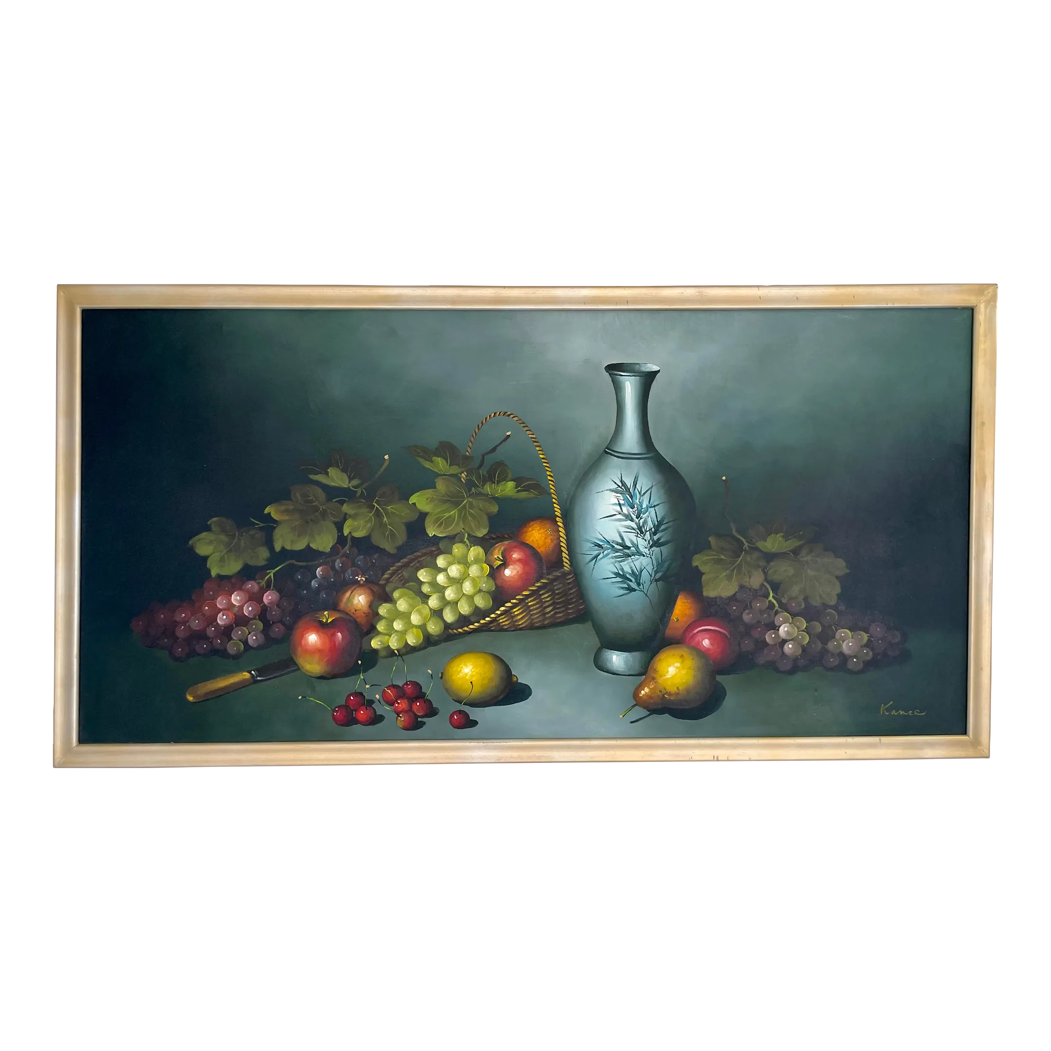 Mid-Century Original Framed Still-Life Painting by American Artist