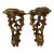 Ornate Rococo Gold Wall Brackets For Sale