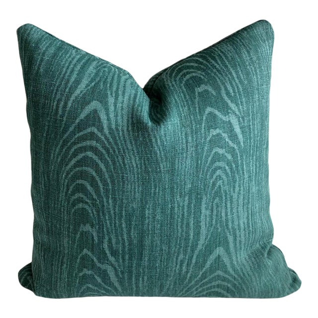 Woodgrain Linen Pillow For Sale