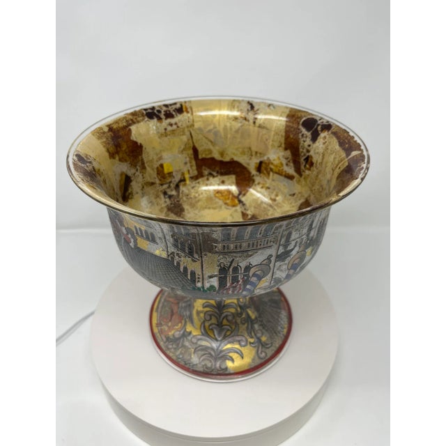 Very Rare Wedding Bowl by Venetian Artist Bruber For Sale - Image 4 of 9