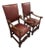 Early 19th Century Carved Leather Armchairs (2) For Sale
