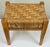 Mid-Century Modern Vintage Woven Rope Seat Wood Stool For Sale - Image 3 of 12