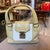 Beige A Vintage Louis Vuitton Beige and White Leather Cruise Hand-Bag For Sale - Image 8 of 18