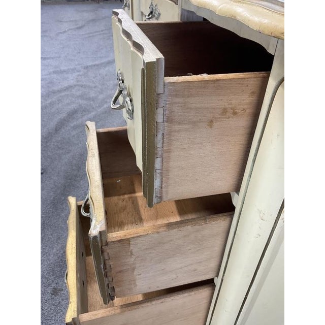 Wood Vintage French Provincial Desk For Sale - Image 7 of 10