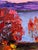 Paper Oil Painting Autumn Crimson Serdyuk Boris Petrovich For Sale - Image 7 of 11
