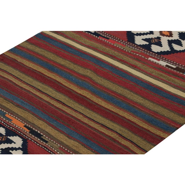 Rug & Kilim Vintage Persian Kilim Rug in Polychromatic Geometric Patterns by Rug & Kilim For Sale - Image 4 of 8