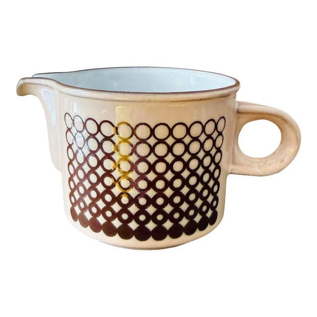 Vintage Hornsea Pottery Coral Pattern Milk Jug or Creamer England Mid Century Modern For Sale