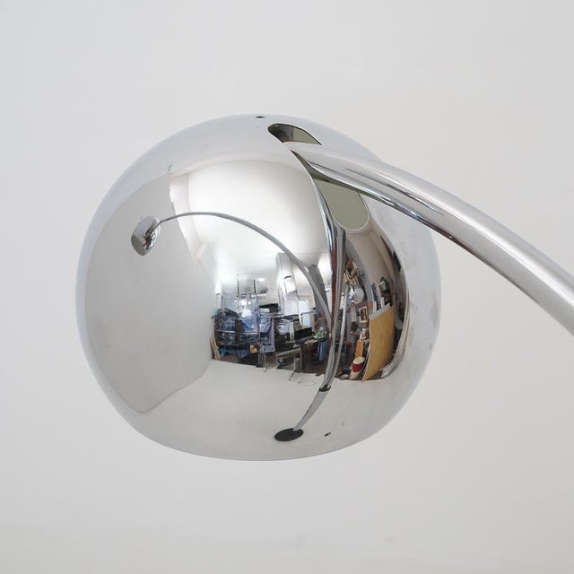 Vintage Three-Arm Floor Lamp in Chromed Metal, 1970s For Sale - Image 9 of 17