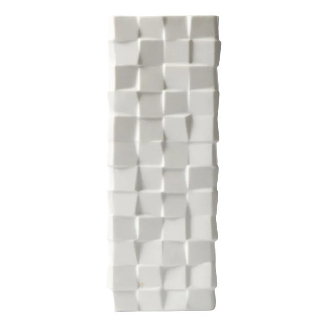 Op Art Vase in Porcelain from Scherzer, 1960s For Sale