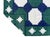 Casa Cosima Handmade Woolen Dhurrie Runner, Vegetable Dyed Forest Green, Navy Blue Tile Runner- 4'x10' For Sale - Image 4 of 11