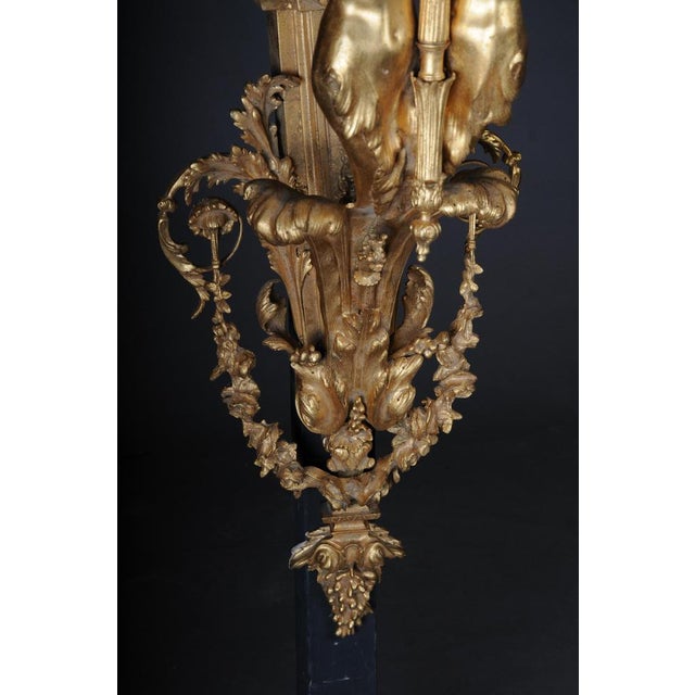Gold Large Napoleon III Wall Sconces, Set of 2 For Sale - Image 8 of 18