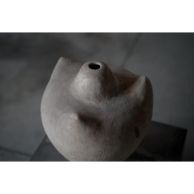 Vintage French Sculptural Vase, 1970s For Sale - Image 7 of 9
