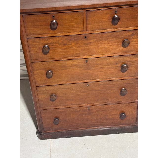 Antique Two Over Four Drawers - Mahogany Chest of Drawers From England For Sale - Image 4 of 18