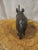 This is a vintage hand carved ebony wood rinoceros. The wood is almost very dark almost black in color. These sculptures...