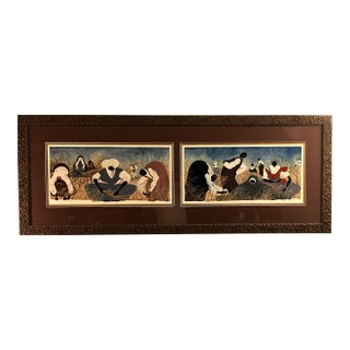 Gatewood Waddell "Earth Mothers" Dyptych Offset Lithograph Print Edition 497/850, 1996 For Sale
