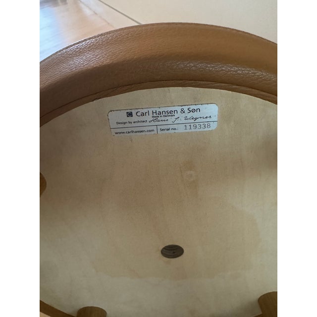 3 Carl Hansen Classic Stools. CH 58 Perfect condition Single owner private home Purchased from Bulthaup with their kitchen...