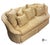 Thomasville Vintage Thomasville Traditional English Style Ivory Print Tufted Sofa For Sale - Image 4 of 11