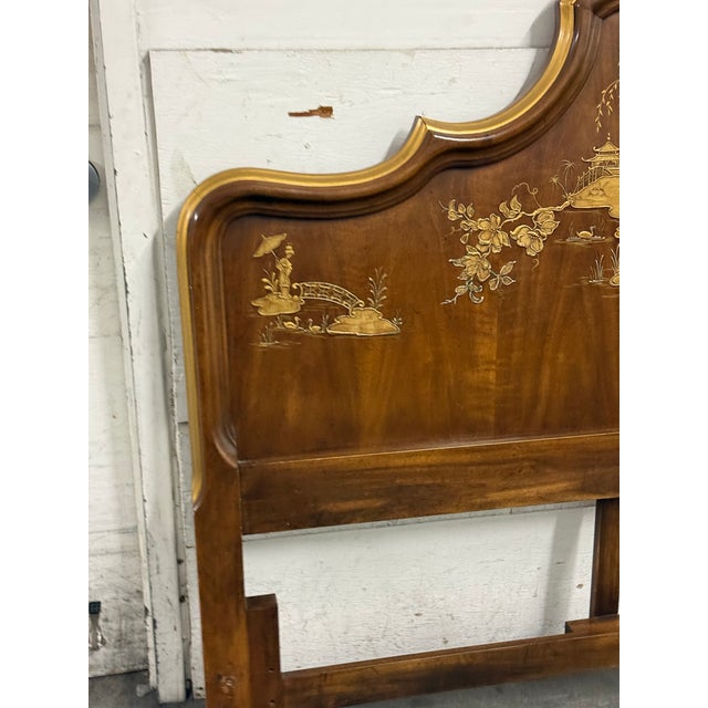 Queen Size Phyllis Andrade for White Furniture Company Chinoiserie Headboard, Vintage For Sale - Image 9 of 12