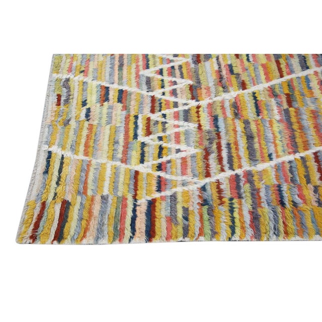 Oriental Hand Knotted Rug Turkish Modern Tulu Rug 8'5" x 11' For Sale In Houston - Image 6 of 9