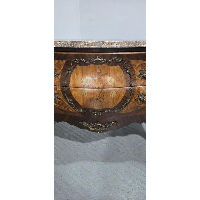 Large French Marquetry Commode For Sale - Image 10 of 14