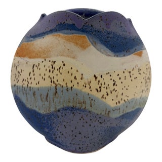 1980's Vintage Studio Pottery Signed For Sale