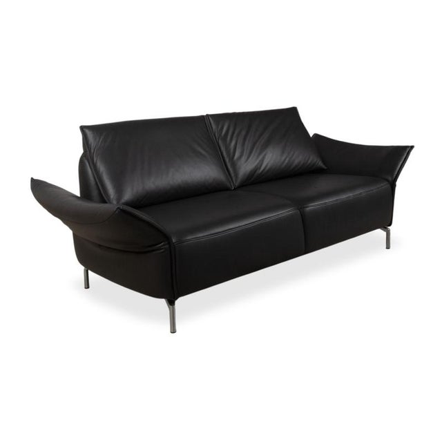 Modern Vanda 2-Seater Sofa in Anthracite Leather from Koinor For Sale - Image 3 of 13