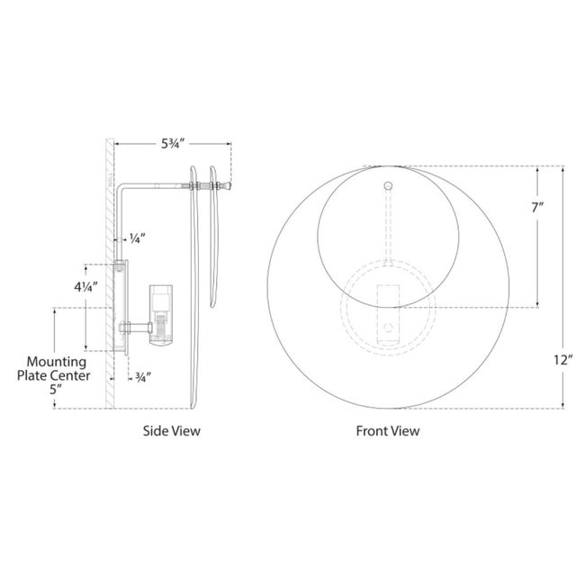 Transitional AERIN for Visual Comfort Signature Loire Small Sconce in Polished Nickel with Clear Strie Glass For Sale - Image 3 of 5
