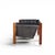Founders Furniture Company Jack Cartwright for Founders Mid Century Rosewood Leather Sling Sofa For Sale - Image 4 of 10