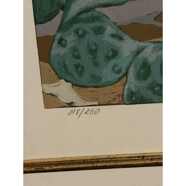 Mediterranean John Kiraly Signed Limited Edition Serigraph 218/250, Mediterranean Cliffside Villa, Framed For Sale - Image 3 of 7