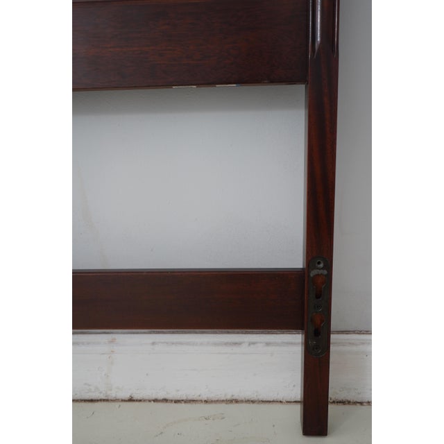 1990s Stickley Mahogany King Size Headboard For Sale - Image 5 of 11