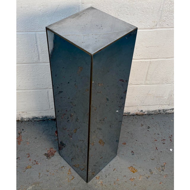 Mid 20th Century Mid-Century Modern Stainless Mirrored Pedestal For Sale - Image 5 of 10