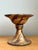 Vintage Gilt Striped Ceramic Pedestal For Sale - Image 4 of 12
