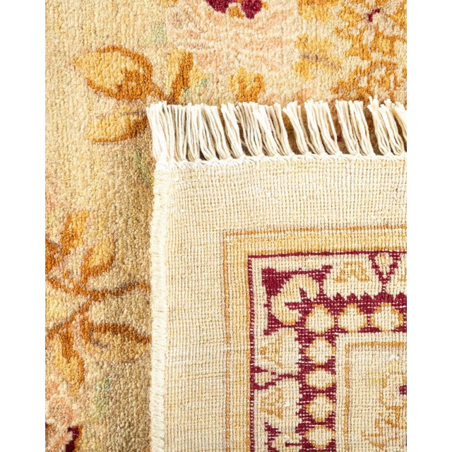2000 - 2009 Mogul, One-of-a-Kind Hand-Knotted Area Rug - Ivory, 6' 1" x 8' 10" For Sale - Image 5 of 8